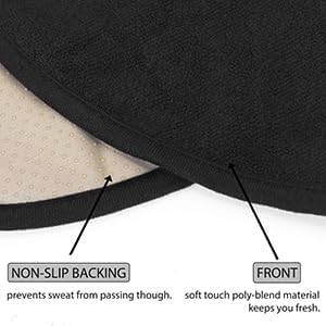 Waterproof Sweating Car Seat Cover for Post Gym Workout, Running, Swimming, Beach and Hiking, Universal Fit Non-Slip Bucket Seat Protector for Cars SUV Trucks, Machine Washable (2pcs Black)