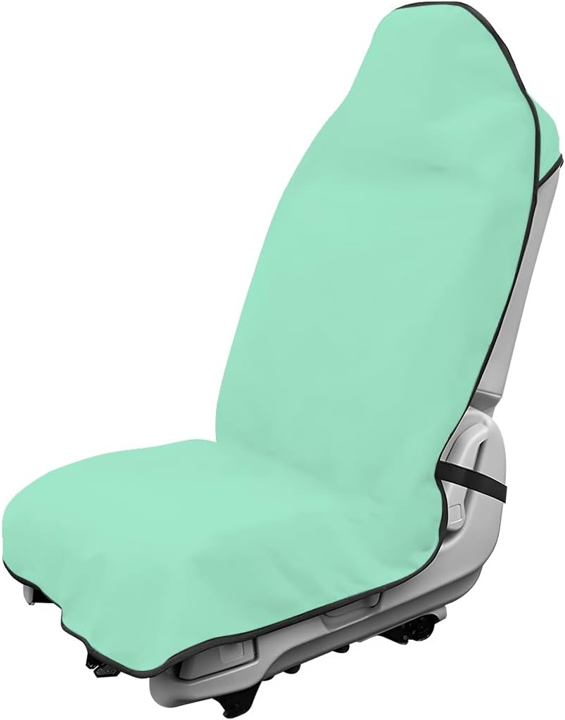 Waterproof Car Towel Seat Cover, Sweating Non-Slip Premium Towel Carseat Cover Protector, Universal Soft Machine Washable Car Truck SUV Front Seat Cover for Gym Workout Beach Hiking (Black)