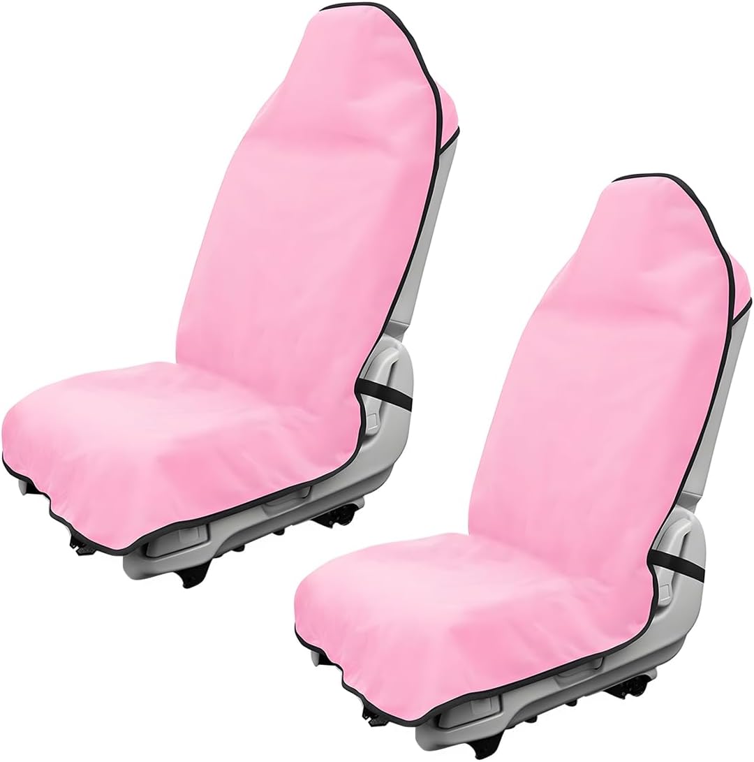 Waterproof Car Towel Seat Cover, Sweating Non-Slip Premium Towel Carseat Cover Protector, Universal Soft Machine Washable Car Truck SUV Front Seat Cover for Gym Workout Beach Hiking (Black)