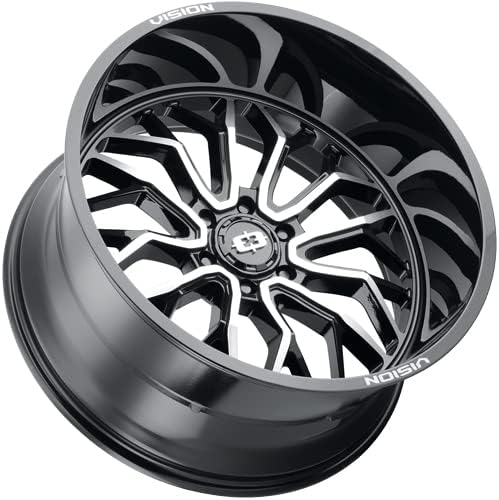 Vision 402 Riot 18x9 6x5.5" -12mm Black/Machined Wheel Rim 18" Inch