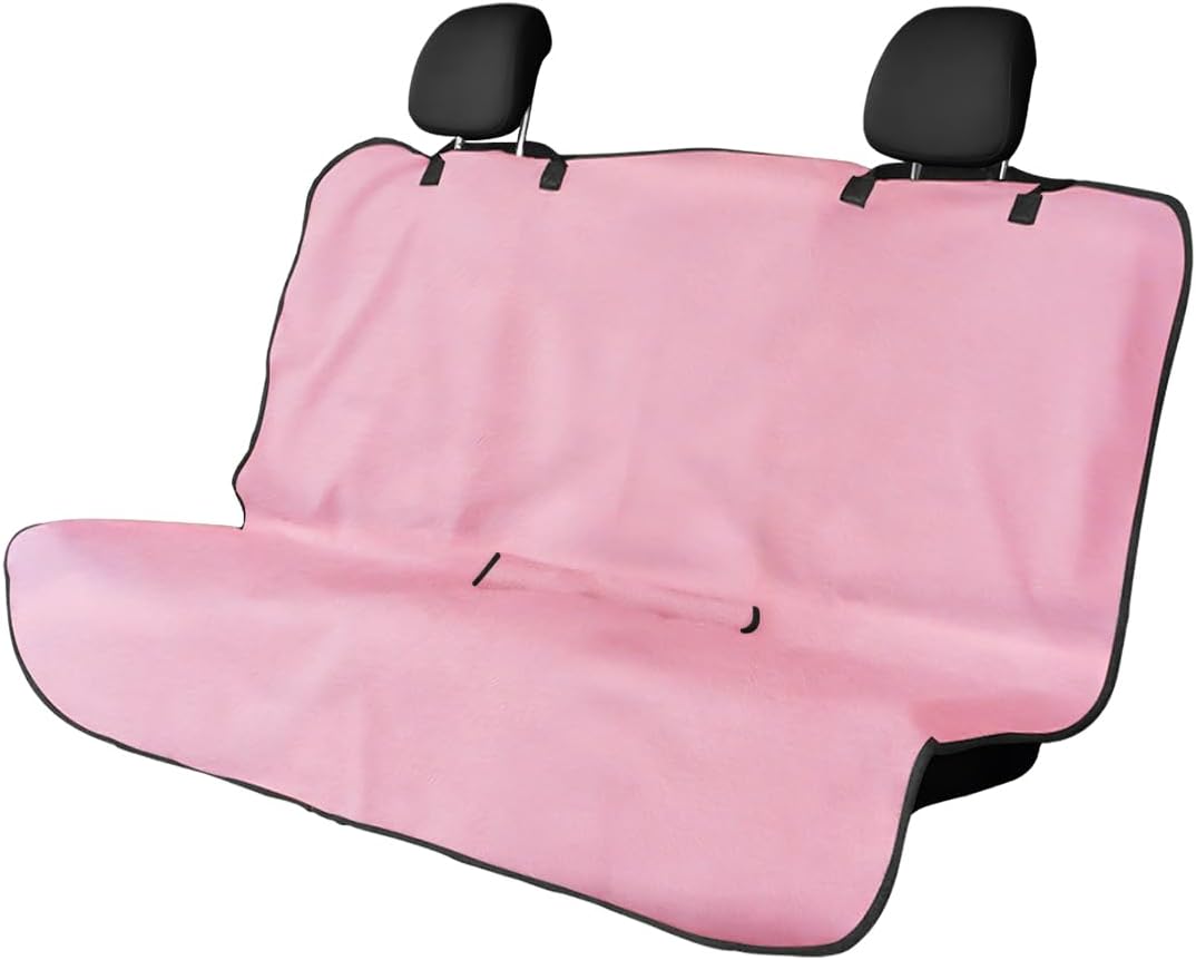 Waterproof Car Towel Seat Cover, Sweating Non-Slip Premium Towel Carseat Cover Protector, Universal Soft Machine Washable Car Truck SUV Front Seat Cover for Gym Workout Beach Hiking (Black)