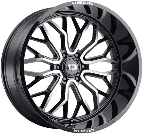 Vision 402 Riot 18x9 6x5.5" -12mm Black/Machined Wheel Rim 18" Inch