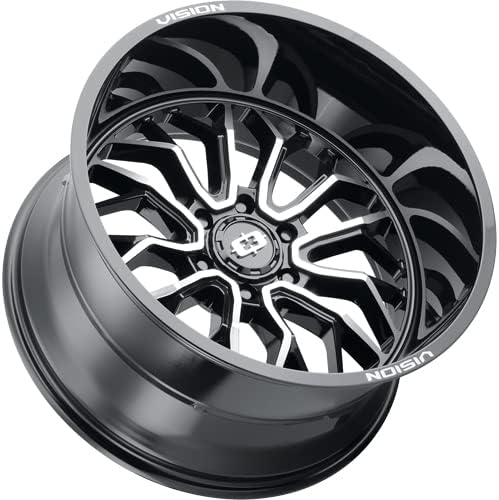 Vision 402 Riot 18x9 6x5.5" -12mm Black/Machined Wheel Rim 18" Inch