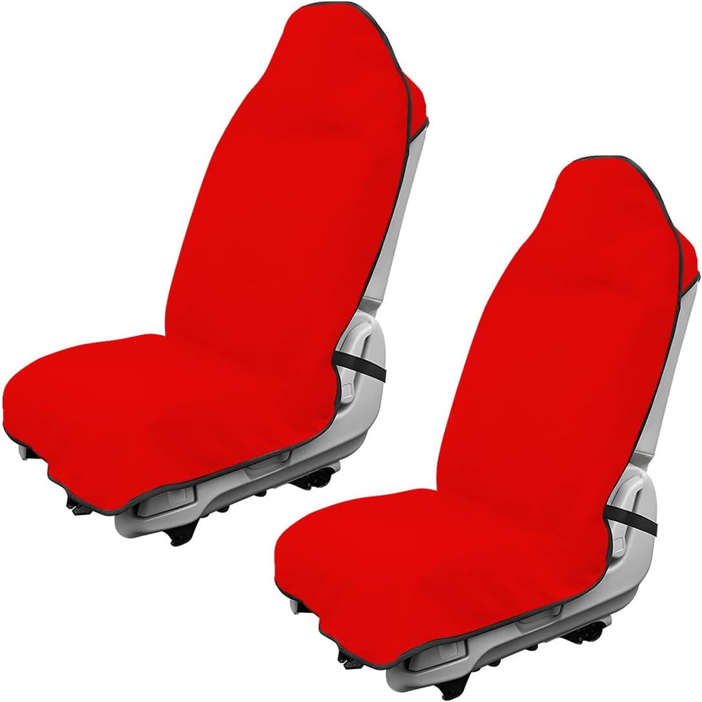 Waterproof Car Towel Seat Cover, Sweating Non-Slip Premium Towel Carseat Cover Protector, Universal Soft Machine Washable Car Truck SUV Front Seat Cover for Gym Workout Beach Hiking (Black)