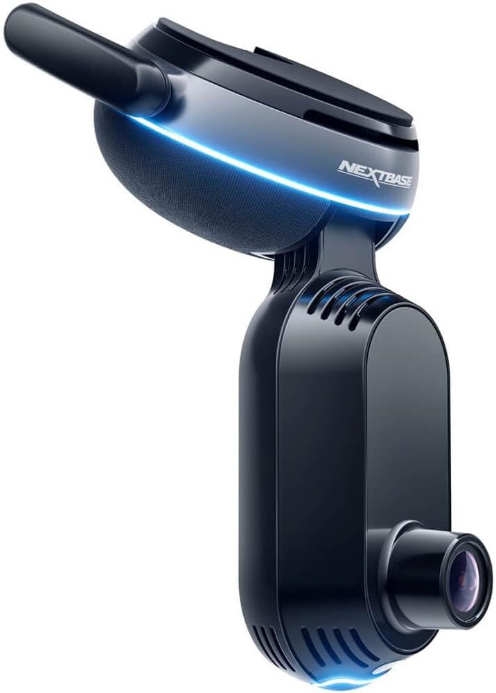 NEXTBASE iQ 1K Smart HD Dash Cam Pro with 4G/LTE and GPS, 64G Micro SD Card Bundle, 1080p High Definition Dual Dashcam Front & Rear with Smart Sense Parking, Emergency SOS, and Roadwatch AI