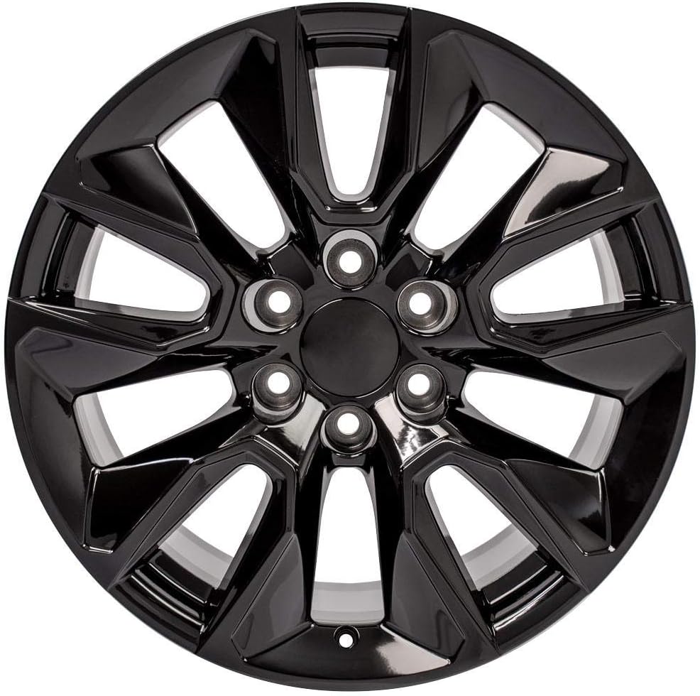OE Wheels CV32 20x9 RST Style Wheels - Gloss Black Rims 20 Inch Set of 4, 6x139.7 Fits Silverado 1500 & GM Full Size SUVs