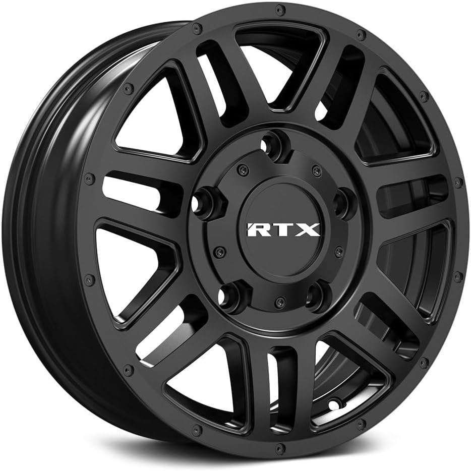 RTX ADVENTURE Custom Wheel - 16x6, 45 Offset, 5x160 Bolt Pattern, 65.1mm Hub - Satin Black Rim