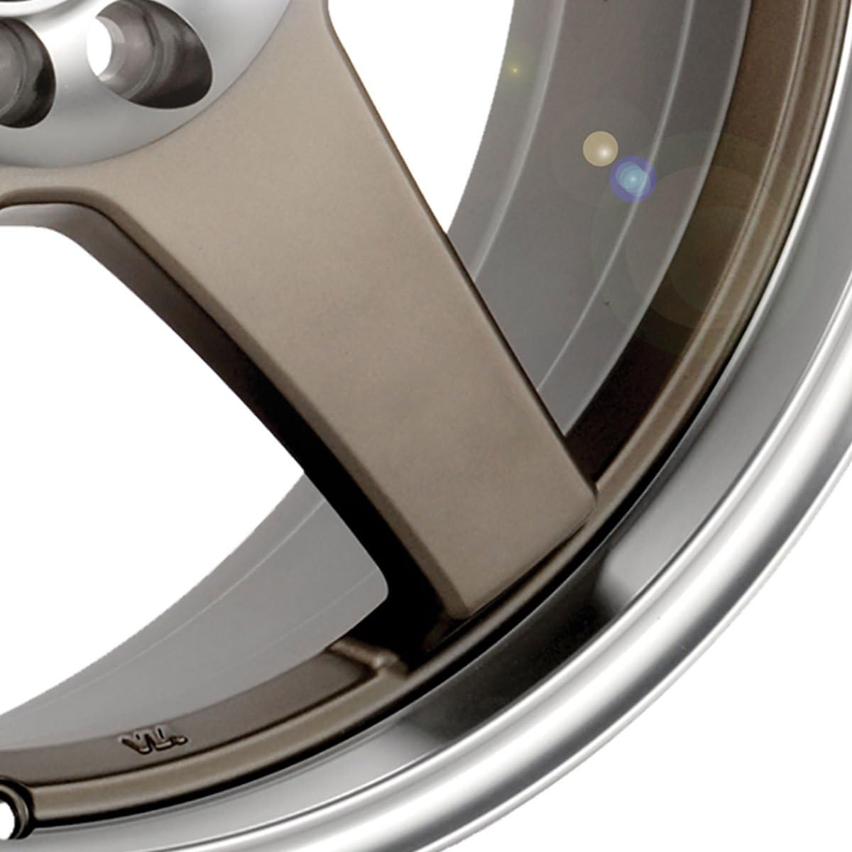 17x7 Enkei EV5 (Matte Bronze w/ Machined Lip) Wheels/Rims 5x100/114.3 (446-770-0245ZP)