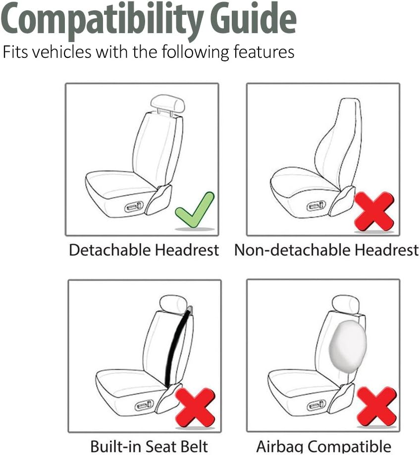 TLH Automotive Car Seat Covers Unique Flat Cloth Car Seat Covers Front Set Only, Purple Seat Covers Universal Fit Seat Covers Interior Accessories Car Seat Protector for Cars, Auto, Trucks, SUV