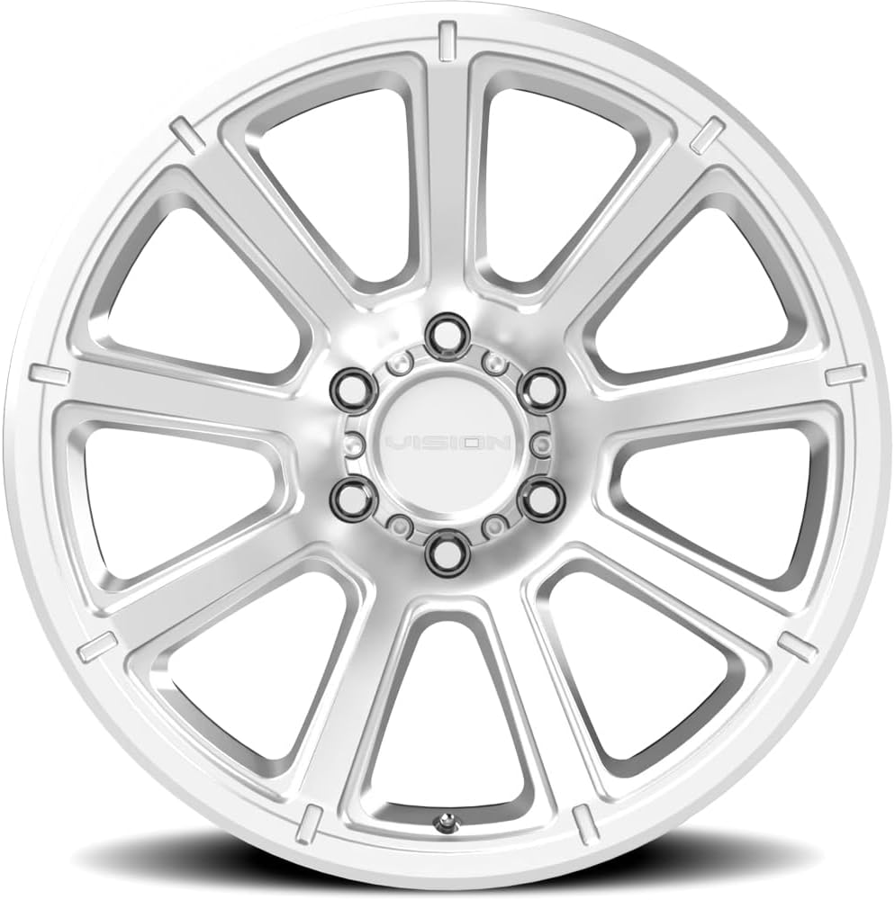 17x8.5 Vision 353 Turbine Winter Paint Silver 6x139.7 6x5.5 ET18 Wheel Rim