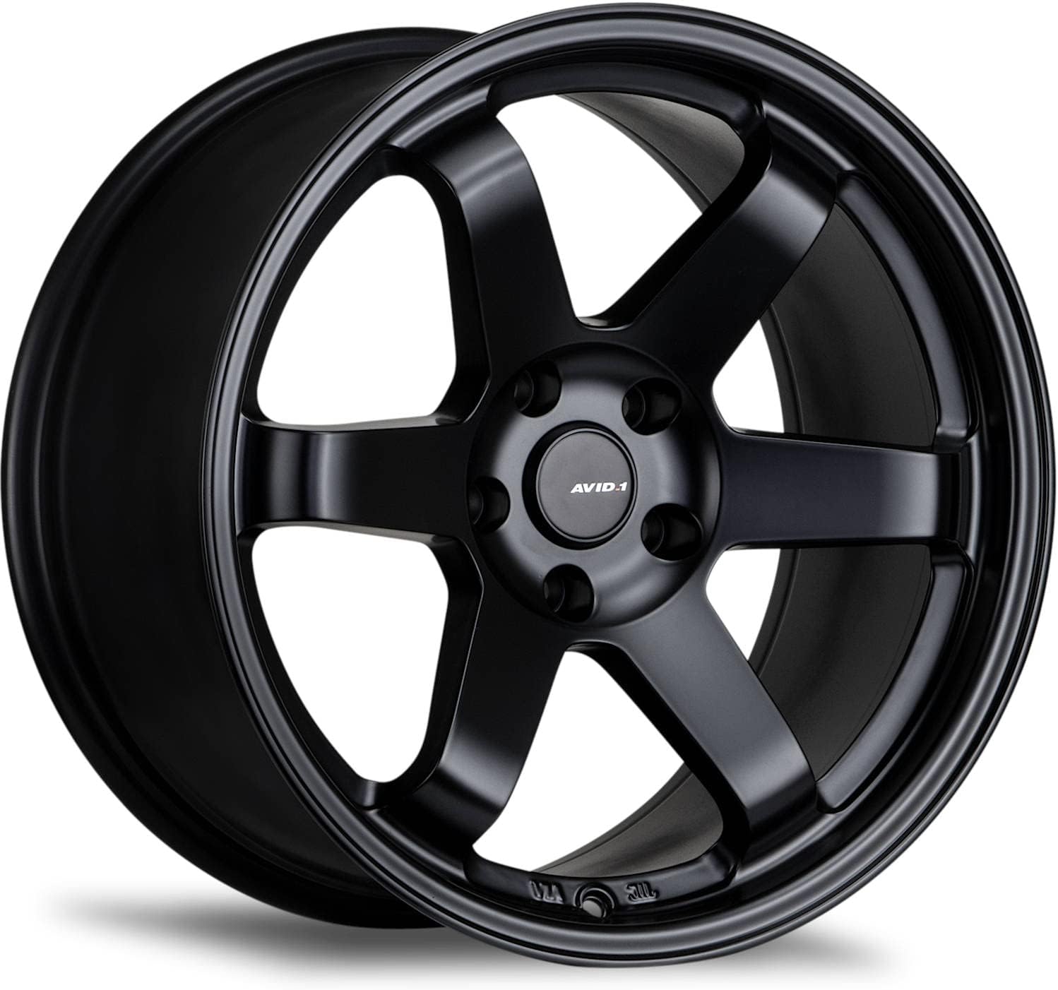 AVID.1 AV-06 Matte Black 18x9.5 Custom Wheel – Fits 5x114 Bolt Pattern with +38 Offset – Lightweight Performance Alloy Wheel – Aggressive Street Style & Track-Ready Car Accessories