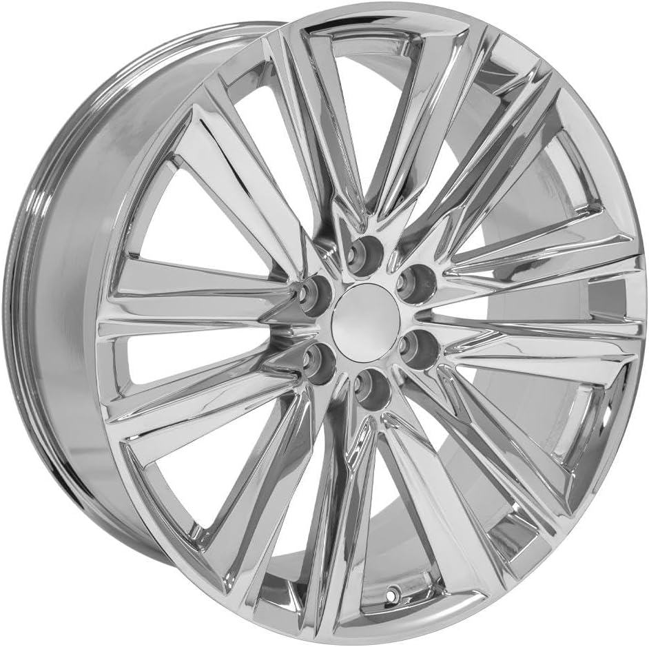 OE Wheels CA91 24 Inch Rim Fits Escalade Sport Style 6x139.7 24x10 Chrome - Hollander 4869 (1)