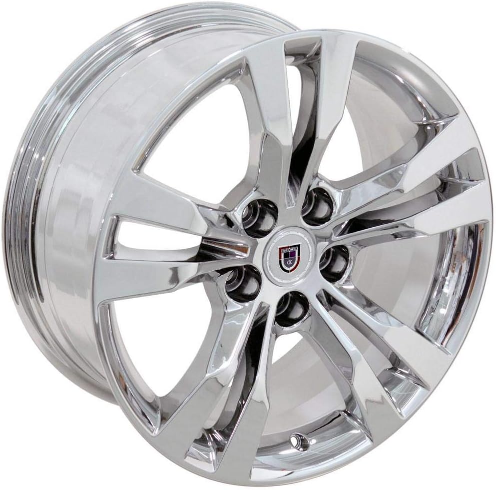 OE Wheels CA15C 18 Inch Rim Fits CTS Style 5x120 18x8.5 Chrome - Hollander 4717 (1)