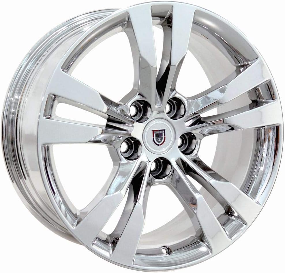 OE Wheels CA15C 18 Inch Rim Fits CTS Style 5x120 18x8.5 Chrome - Hollander 4717 (1)
