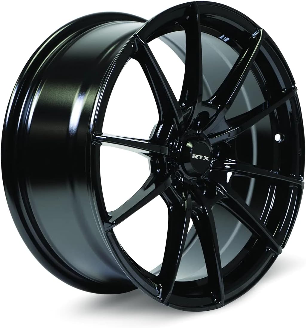 RTX SL01 Custom Wheel - 18x8, 42 Offset, 5x114.3 Bolt Pattern, 73.1mm Hub - Gloss Black Rim