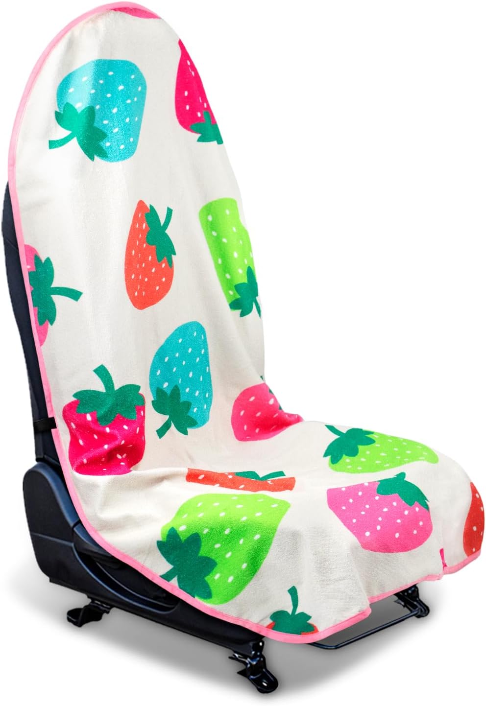 Waterproof Sweating Car Seat Cover for Post Gym Workout, Running, Swimming, Beach and Hiking, Universal Fit Non-Slip Bucket Seat Protector for Cars SUV Trucks, Machine Washable (2pcs Black)