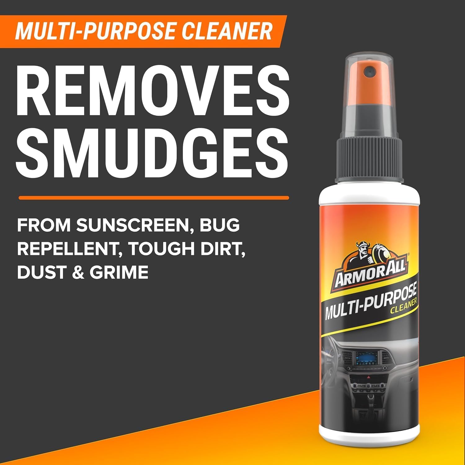 Armor All Car Wash and Car Interior Cleaner Kit, Includes Towel, Tire Foam, Glass Spray, Protectant Spray and Cleaning Spray, Multicolor, 5 Count (Pack of 1)