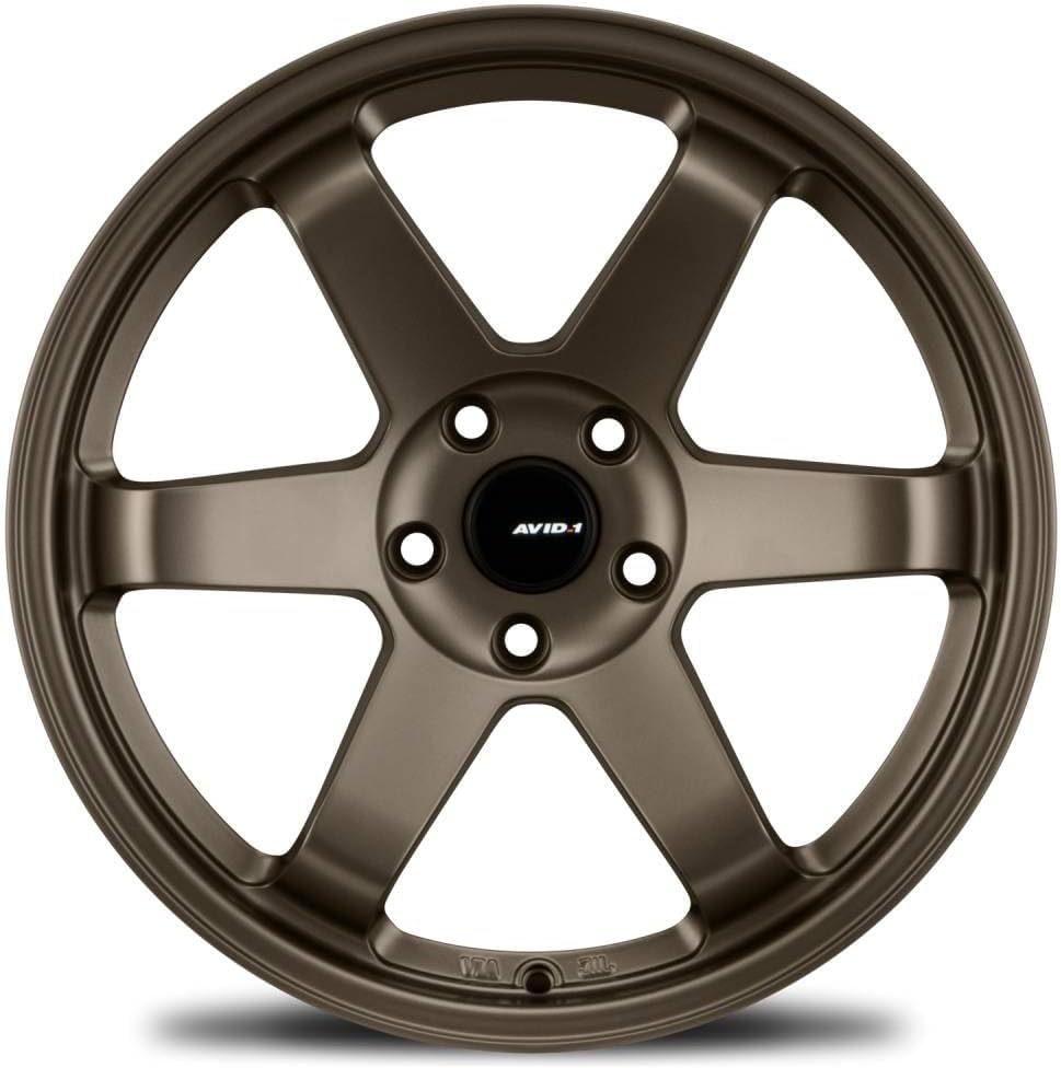 AVID.1 AV-06 Matte Black 18x9.5 Custom Wheel – Fits 5x114 Bolt Pattern with +38 Offset – Lightweight Performance Alloy Wheel – Aggressive Street Style & Track-Ready Car Accessories