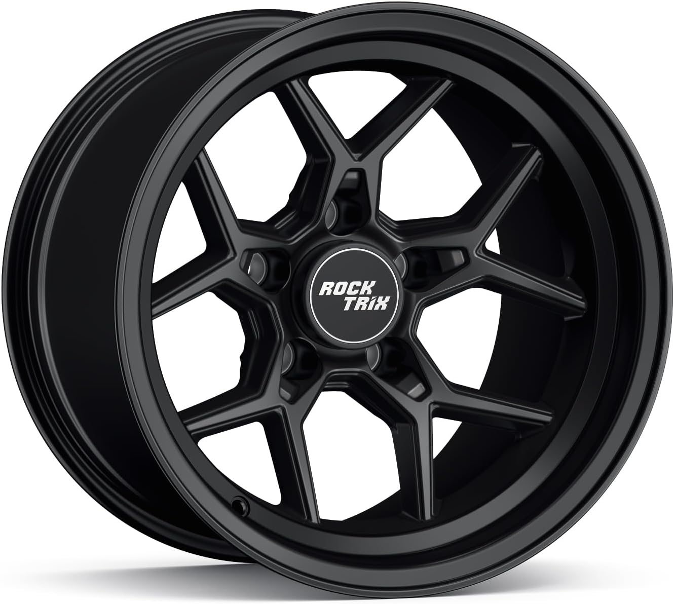 RockTrix RT105 17 inch Wheel Compatible with Jeep Wrangler YJ TJ 5x4.5 5x114.3 Bolt Pattern 17x9 (-12mm Offset, 4.5in Backspace) 71.5mm Bore, Bronze Wheel, Also fits Cherokee XJ Grand Cherokee ZJ