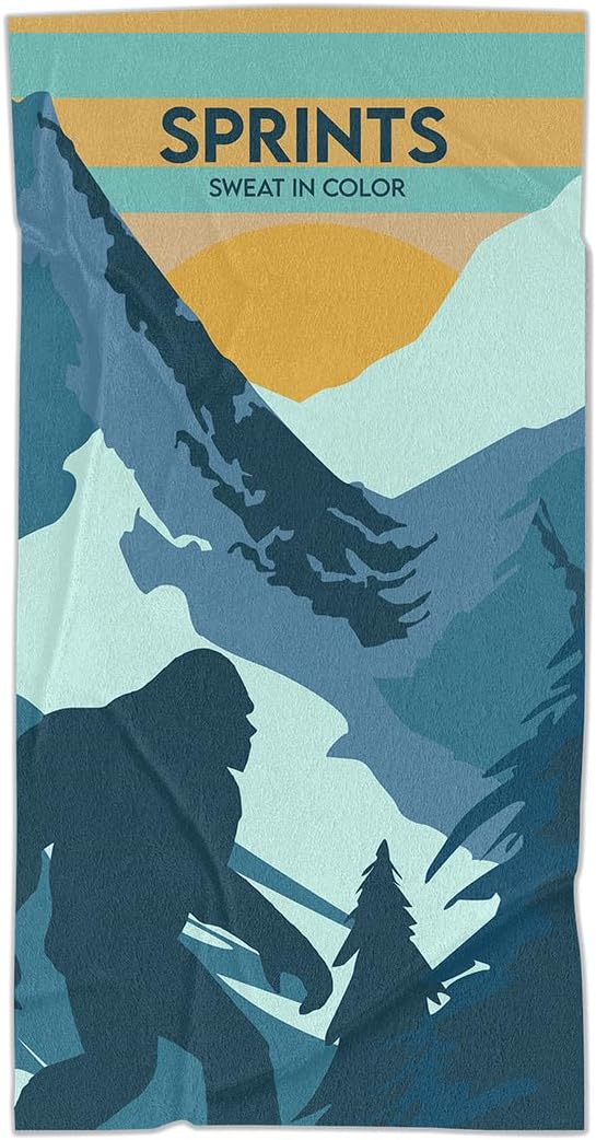 Sprints Athletic Running Towel, Full-Sized, Car Seat Cover - Performance Microfiber… (Out N Back)