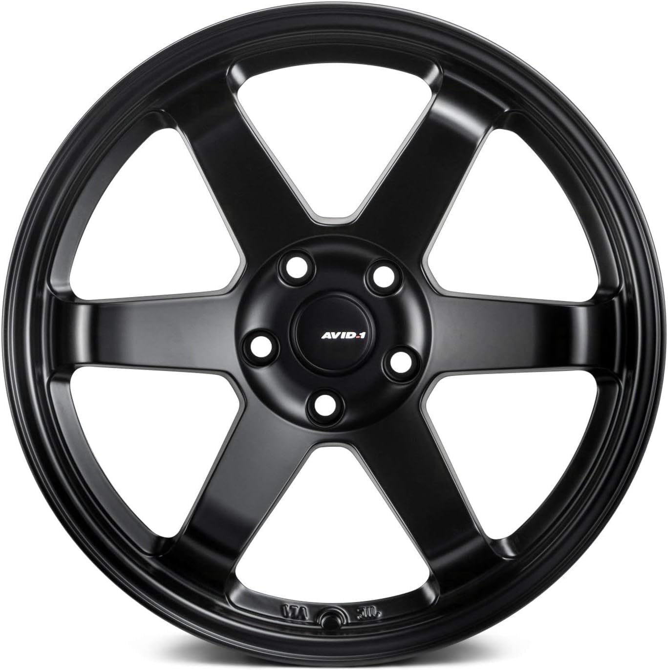 AVID.1 AV-06 Matte Black 18x9.5 Custom Wheel – Fits 5x114 Bolt Pattern with +38 Offset – Lightweight Performance Alloy Wheel – Aggressive Street Style & Track-Ready Car Accessories
