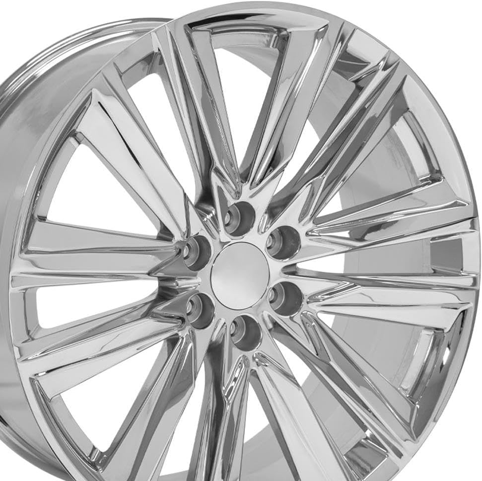 OE Wheels CA91 24 Inch Rim Fits Escalade Sport Style 6x139.7 24x10 Chrome - Hollander 4869 (1)