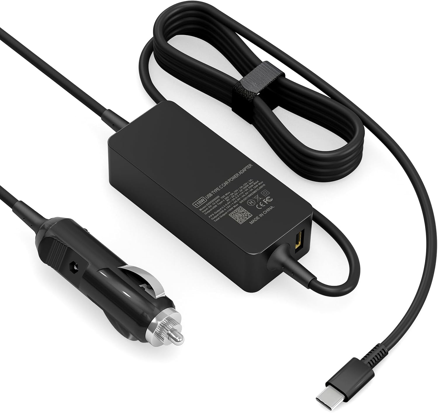 100W Car Charger, Laptop Car Charger Compatible with Dell Latitude/Precision/XPS, Compatible with MacBook Pro/Air, Compatible with HP Spectre/Elitebook, Compatible with Samsung DC Adapter