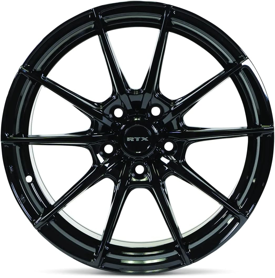 RTX SL01 Custom Wheel - 18x8, 42 Offset, 5x114.3 Bolt Pattern, 73.1mm Hub - Gloss Black Rim