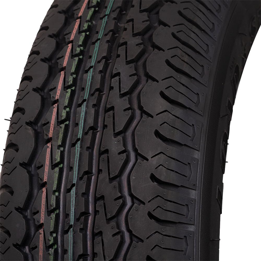 ST175\/80D13 | Trailer Tire &amp; Wheel White Spoke | LRC | 4 on 4&#34; Bolt Pattern