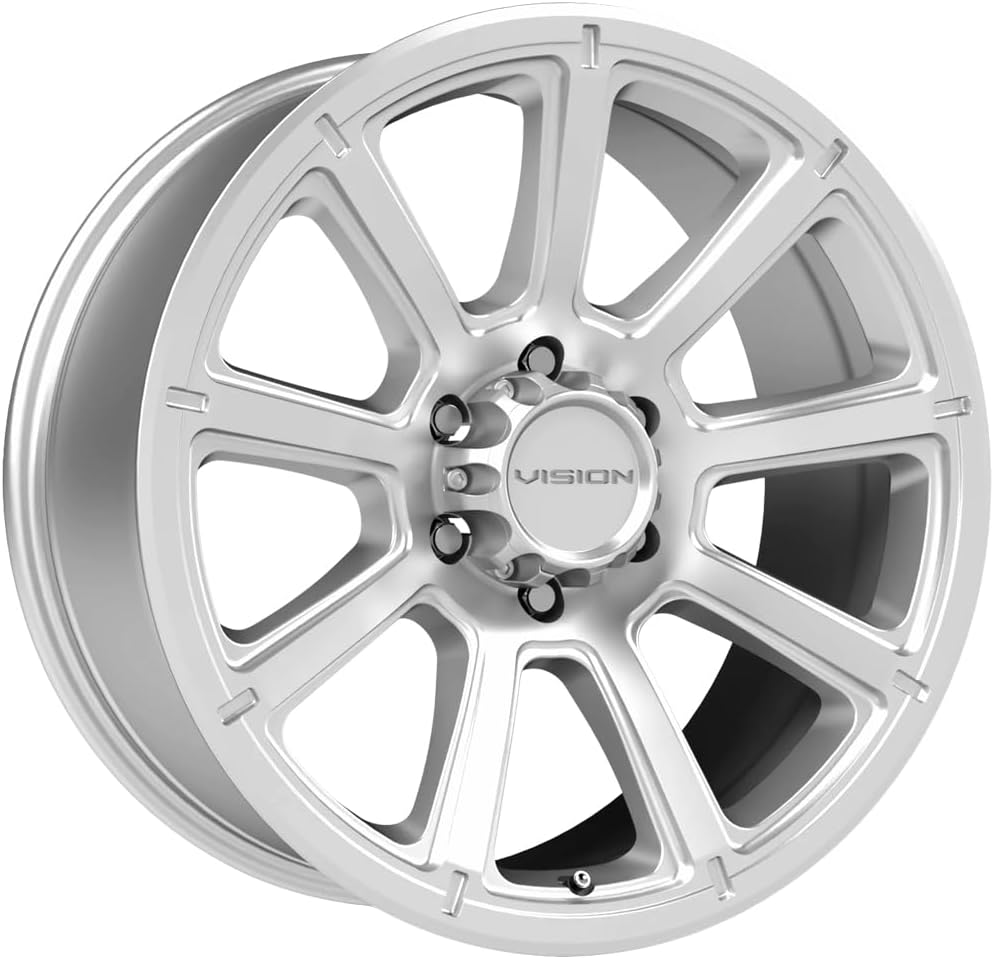 17x8.5 Vision 353 Turbine Winter Paint Silver 6x139.7 6x5.5 ET18 Wheel Rim