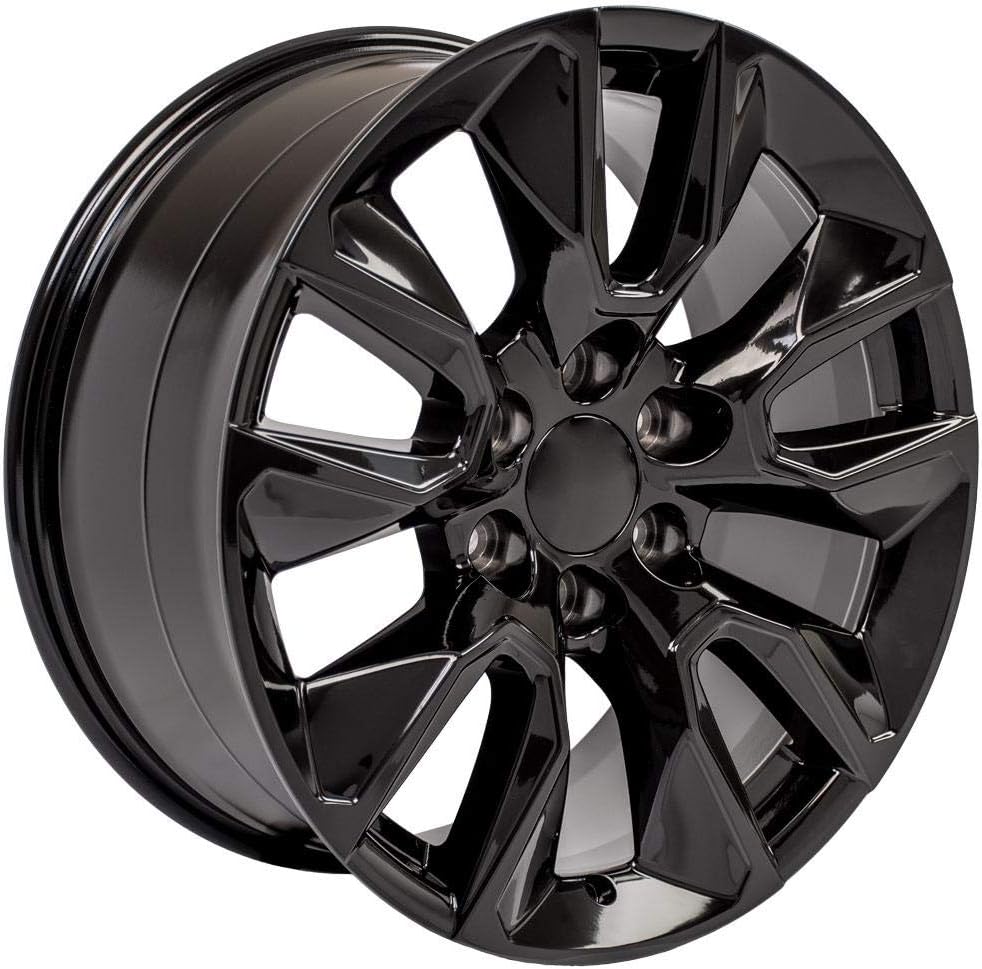 OE Wheels CV32 20x9 RST Style Wheels - Gloss Black Rims 20 Inch Set of 4, 6x139.7 Fits Silverado 1500 & GM Full Size SUVs