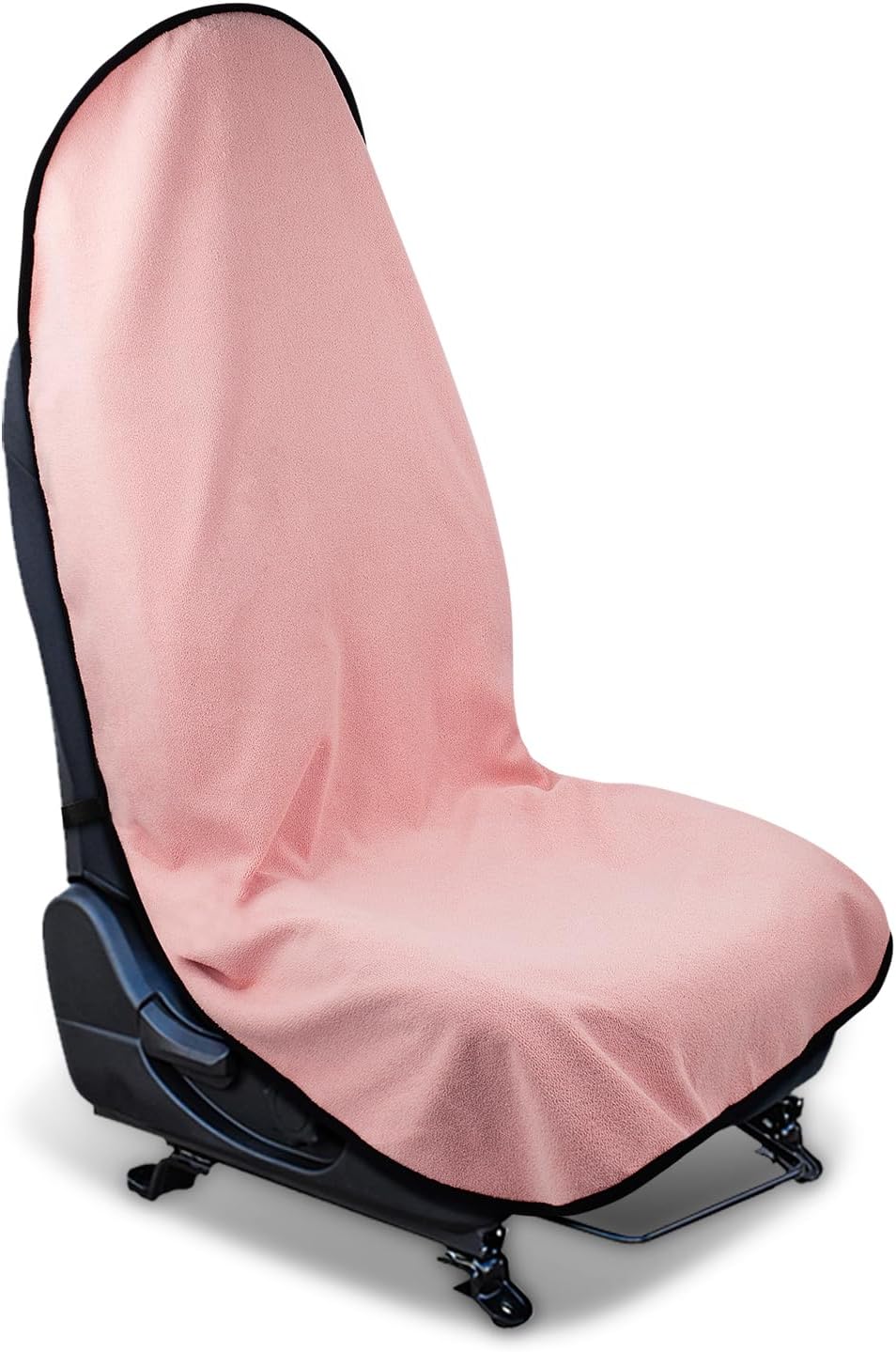 Waterproof Sweating Car Seat Cover for Post Gym Workout, Running, Swimming, Beach and Hiking, Universal Fit Non-Slip Bucket Seat Protector for Cars SUV Trucks, Machine Washable (2pcs Black)