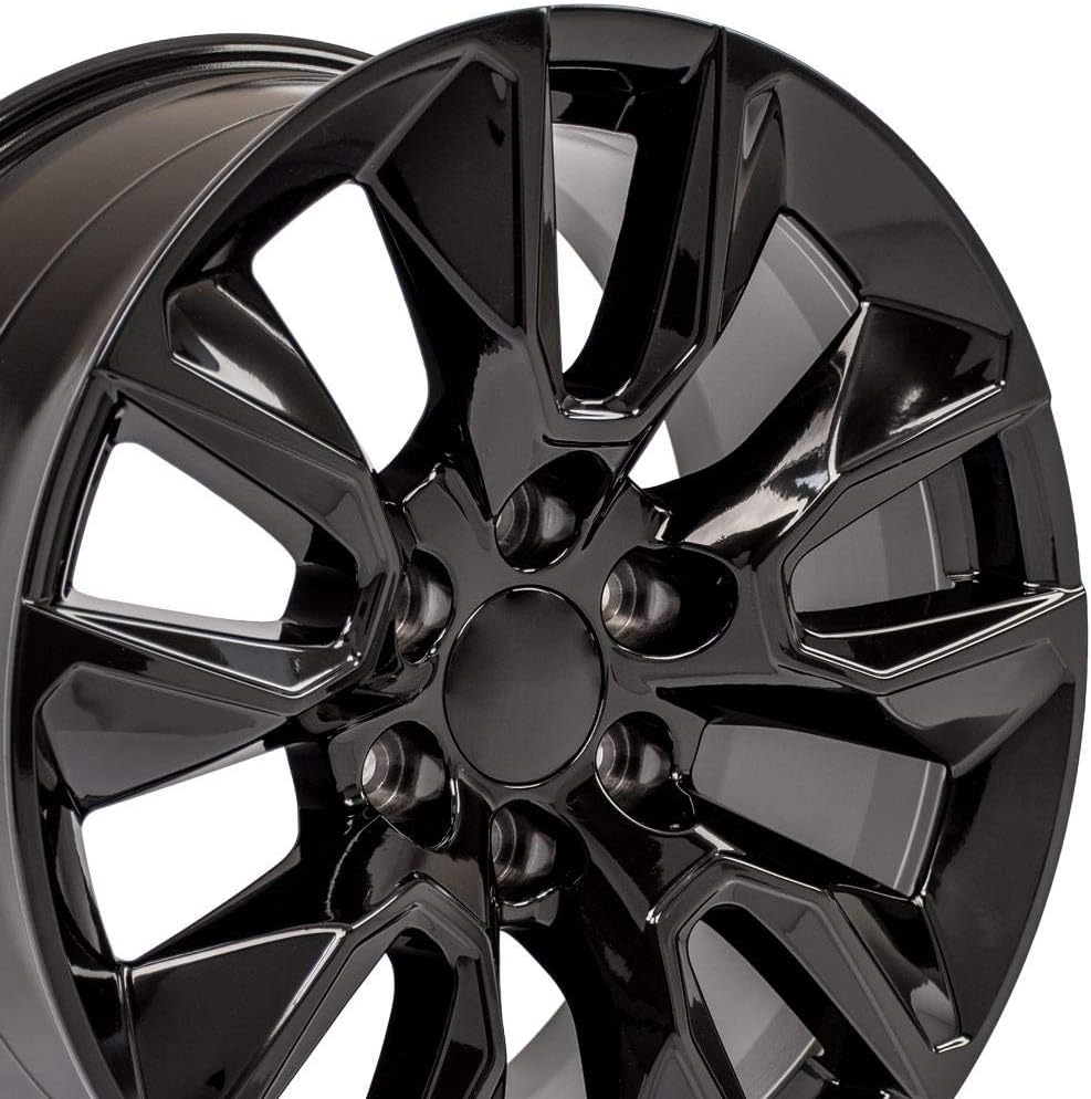OE Wheels CV32 20x9 RST Style Wheels - Gloss Black Rims 20 Inch Set of 4, 6x139.7 Fits Silverado 1500 & GM Full Size SUVs