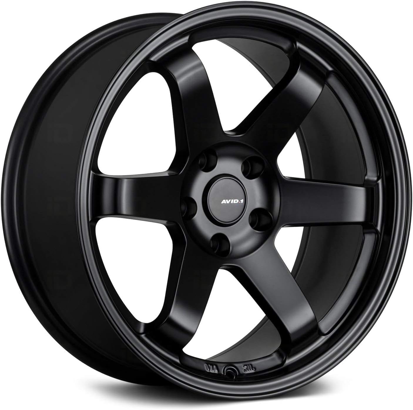 AVID.1 AV-06 Hyper Black 18x8.5 Custom Wheel – Fits 5x114 Bolt Pattern with +35 Offset – Lightweight Performance Alloy Wheel – Aggressive Street Style & Track-Ready Car Accessories