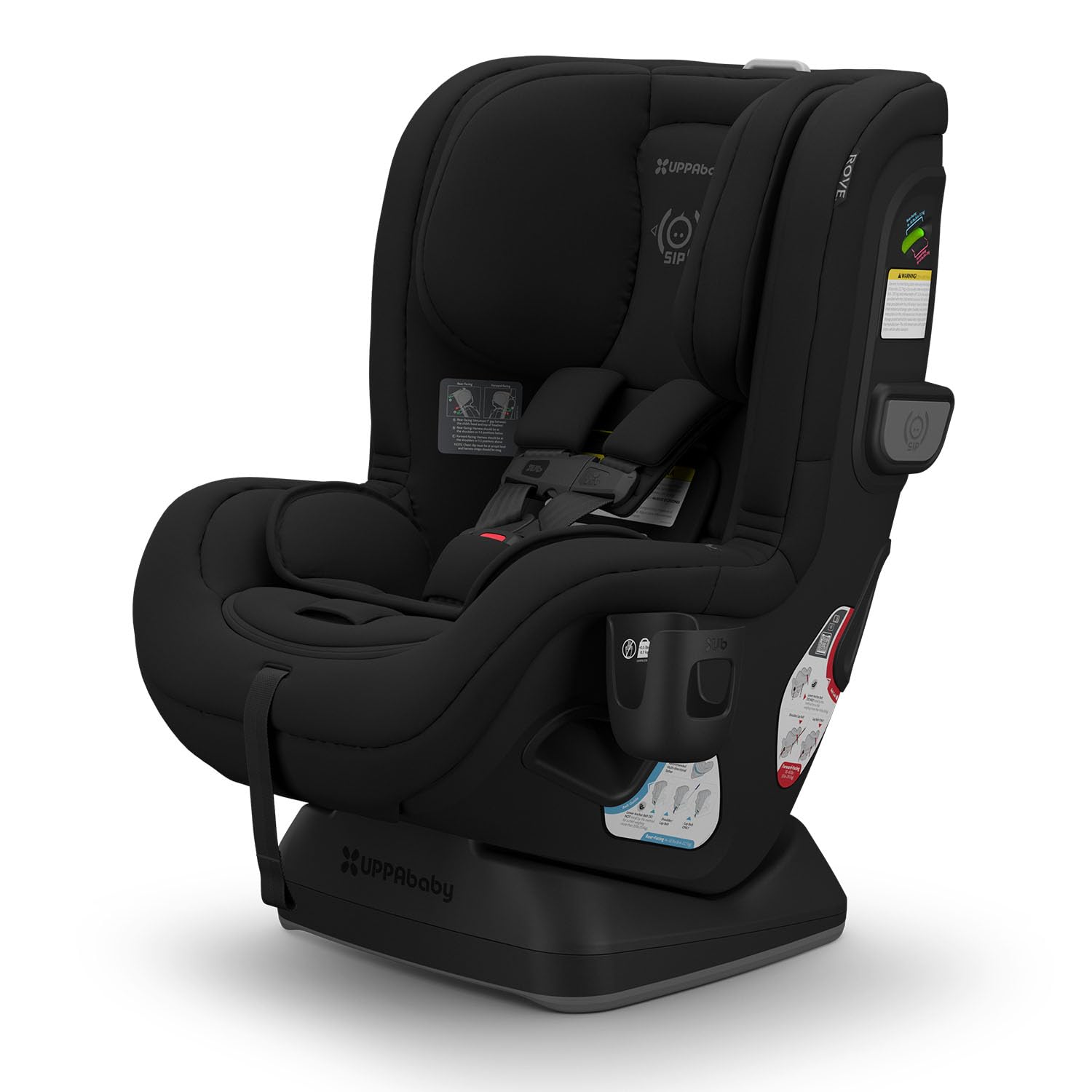 UPPAbaby Rove Convertible Car Seat - 2-in-1 Rear + Forward Facing - Quick + Secure 3-Step Install - Intuitive Safety Technology + Comfort Features - Cup Holder Included - Kavneer (Almond Mélange)