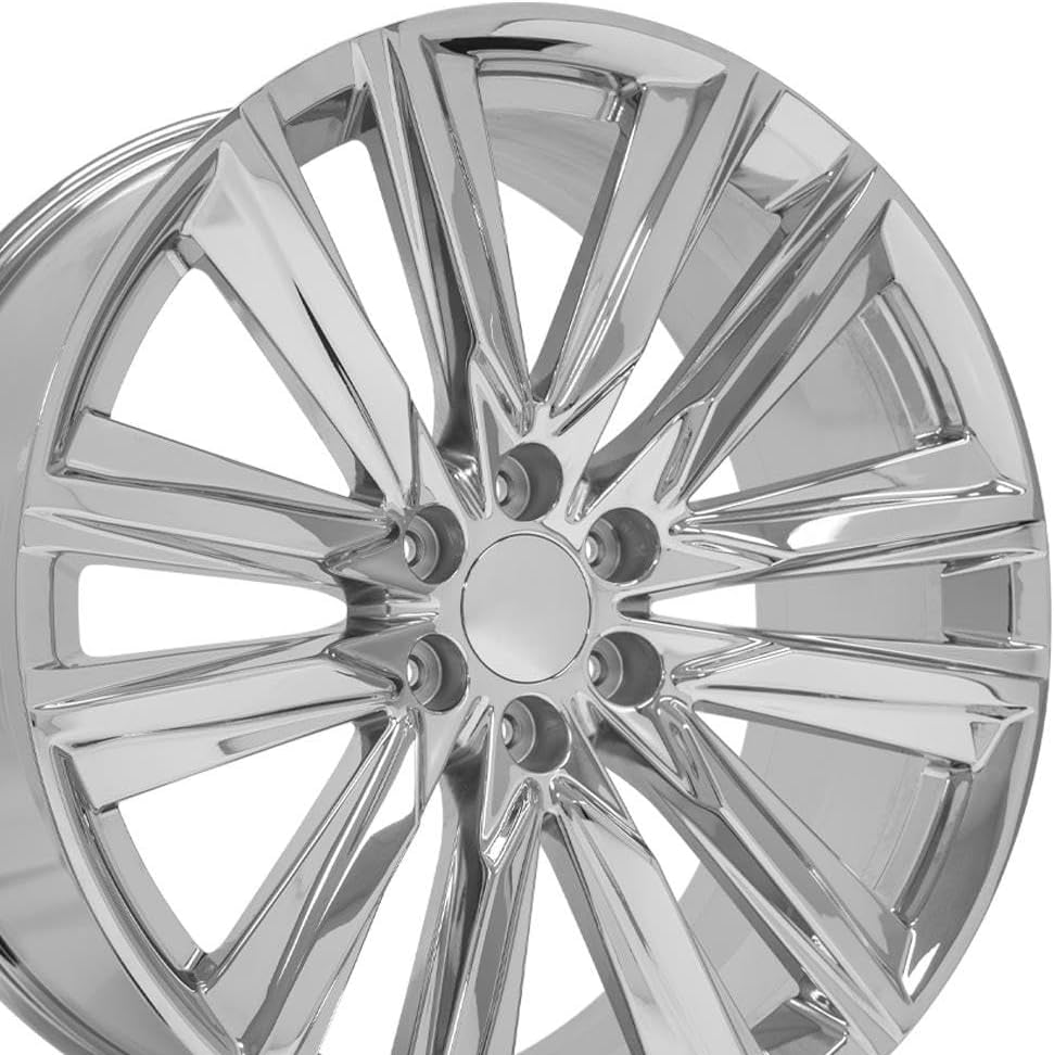 OE Wheels CA91 24 Inch Rim Fits Escalade Sport Style 6x139.7 24x10 Chrome - Hollander 4869 (1)