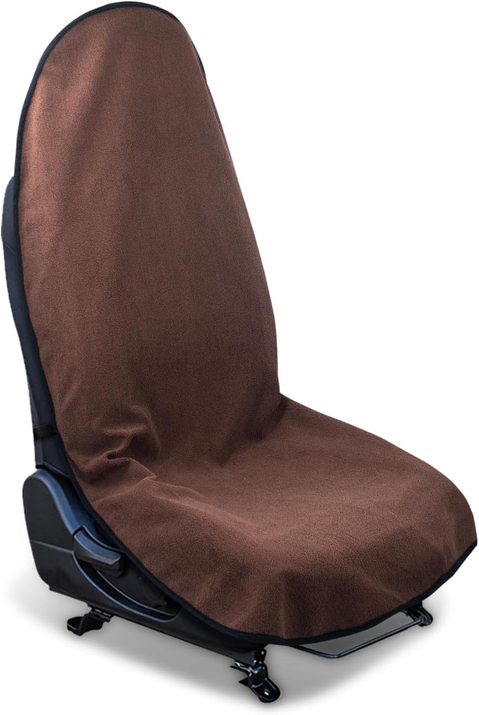 Waterproof Sweating Car Seat Cover for Post Gym Workout, Running, Swimming, Beach and Hiking, Universal Fit Non-Slip Bucket Seat Protector for Cars SUV Trucks, Machine Washable (2pcs Black)