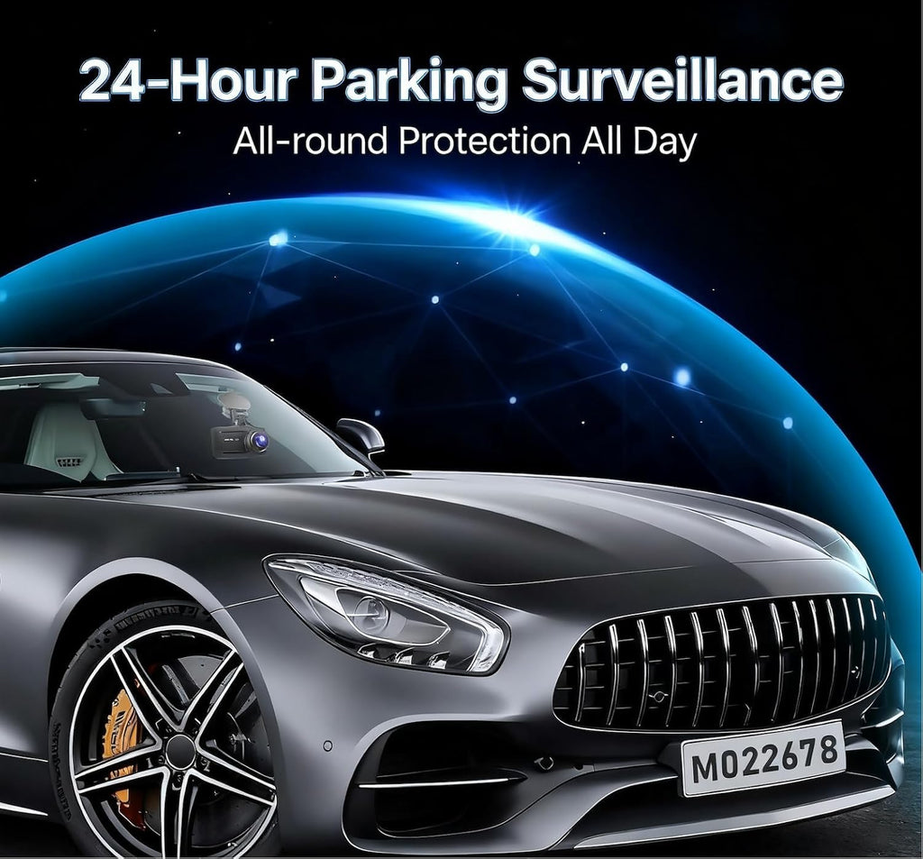 Osmo Dashcam Pro 4k with Front and Rear Camera, GPS, Free 64GB Card, Dashcam with Parking Monitoring, 170° Wide Angle, Night Vsion & Parking Mode