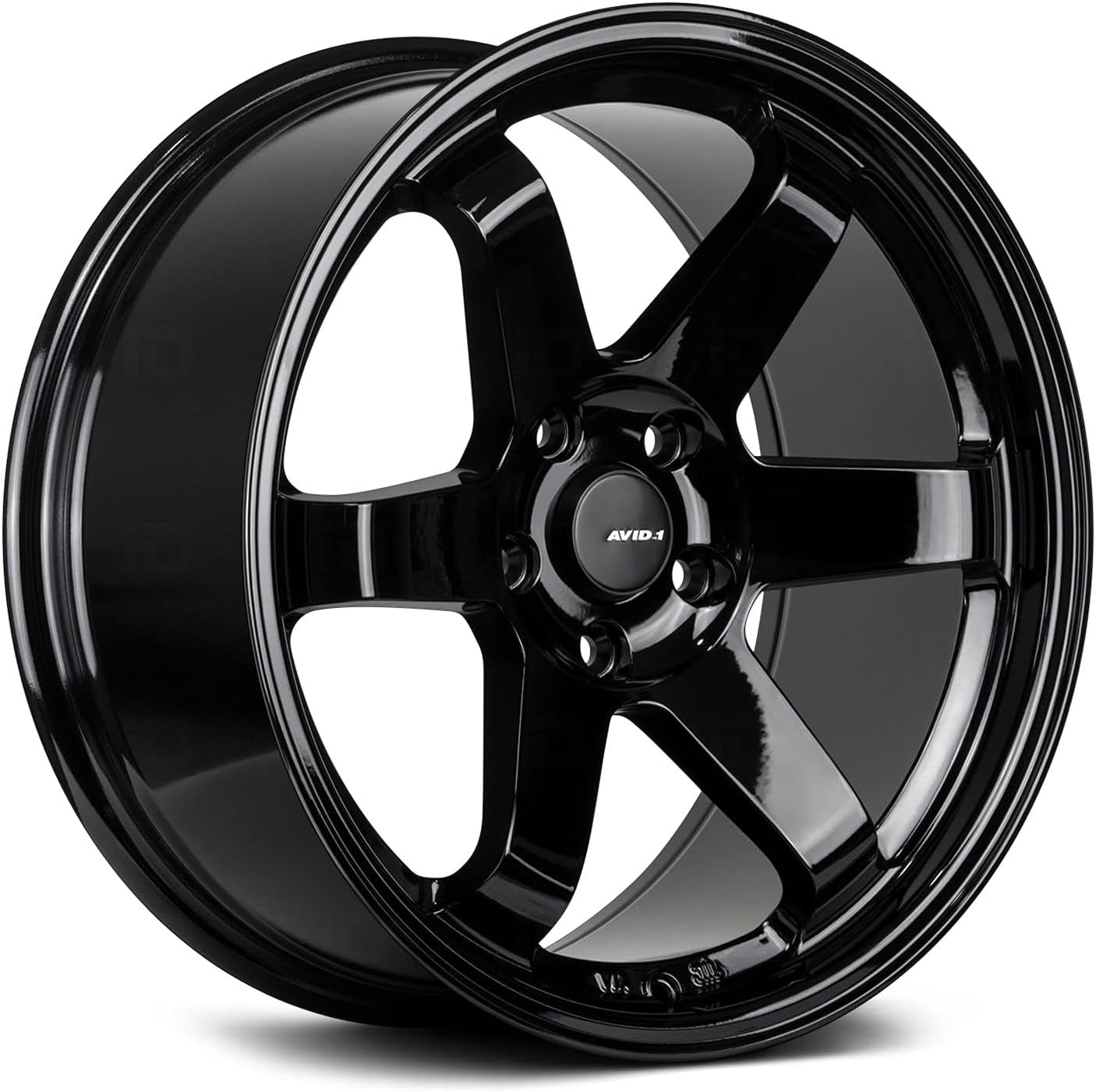 AVID.1 AV-06 Matte Black 18x9.5 Custom Wheel – Fits 5x114 Bolt Pattern with +38 Offset – Lightweight Performance Alloy Wheel – Aggressive Street Style & Track-Ready Car Accessories
