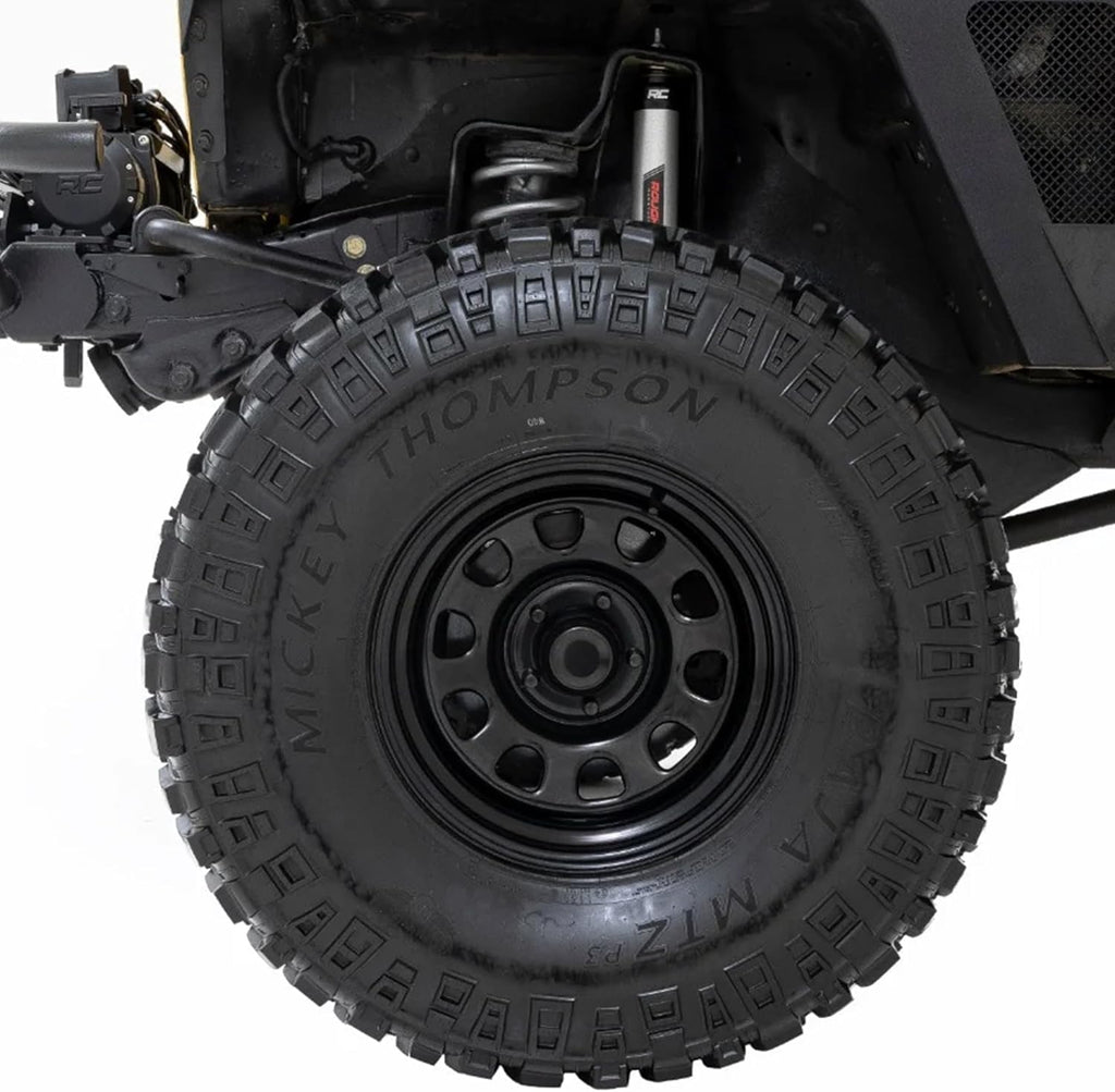 Rough Country Daytona Steel Wheel (16x8 / 5x5.5 / 5x139.7) -RC51-6885 Gloss Black Painted and Center Cap is Not Included (16 x 8. inches /5 x 5 inches, -12 mm Offset)