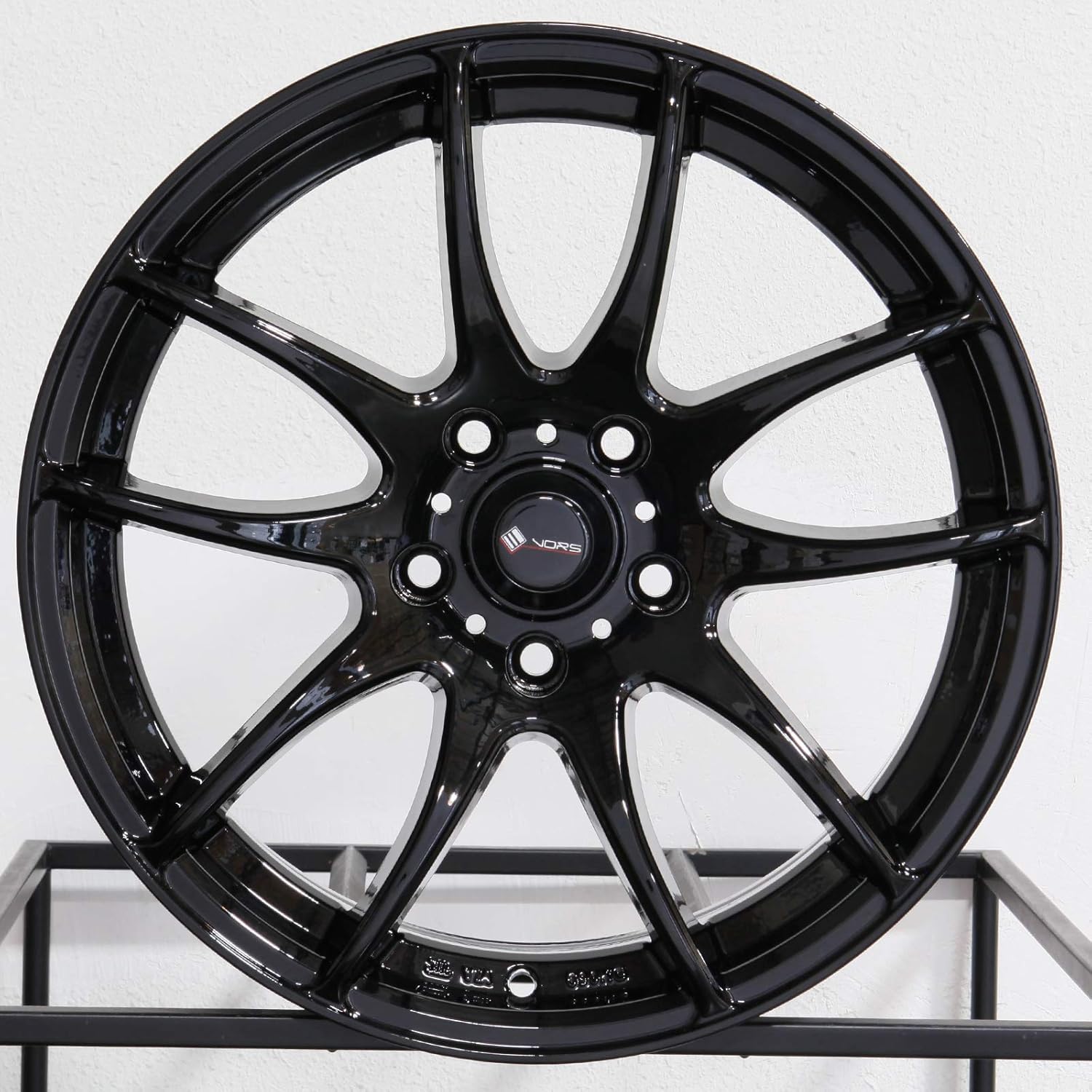 18x8.5 Vors TR4 5x114.3 35 Black Wheel Rim 73.1