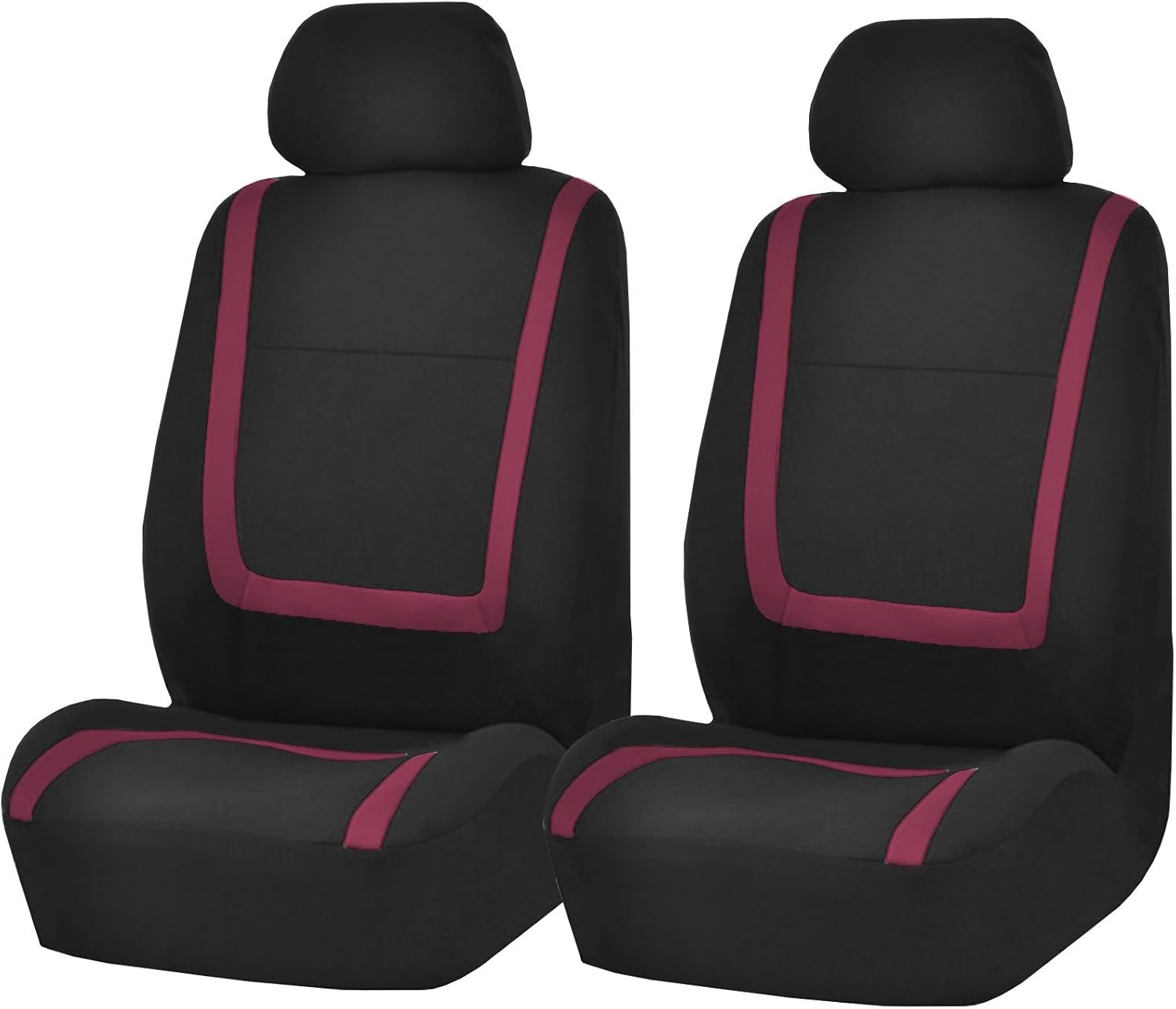 TLH Automotive Car Seat Covers Unique Flat Cloth Car Seat Covers Front Set Only, Purple Seat Covers Universal Fit Seat Covers Interior Accessories Car Seat Protector for Cars, Auto, Trucks, SUV