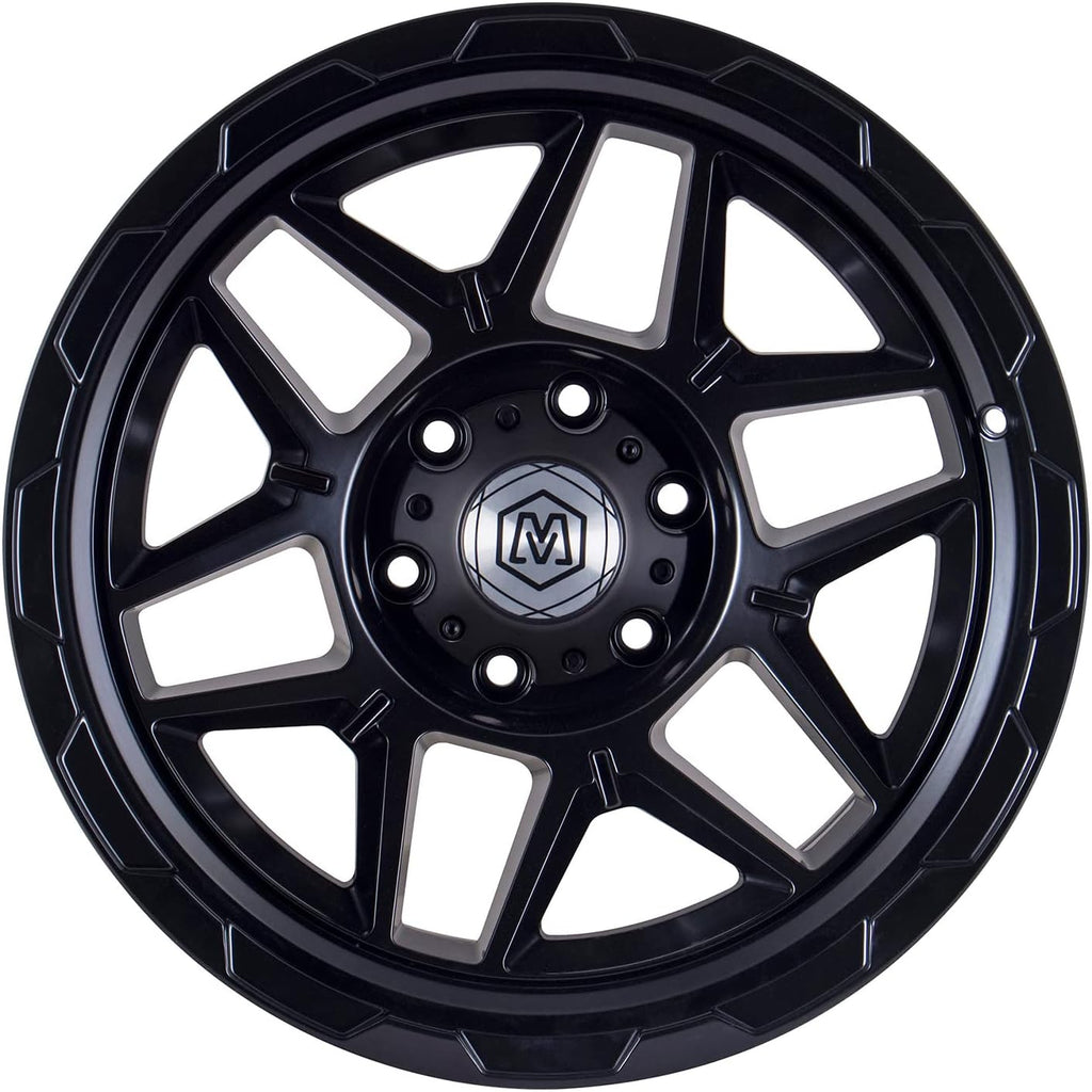 Michael Pro 18 inch Wheel - Compatible with 4x4 and 18" Ford Ranger - Upgrade Your Off-Road Experience - Black