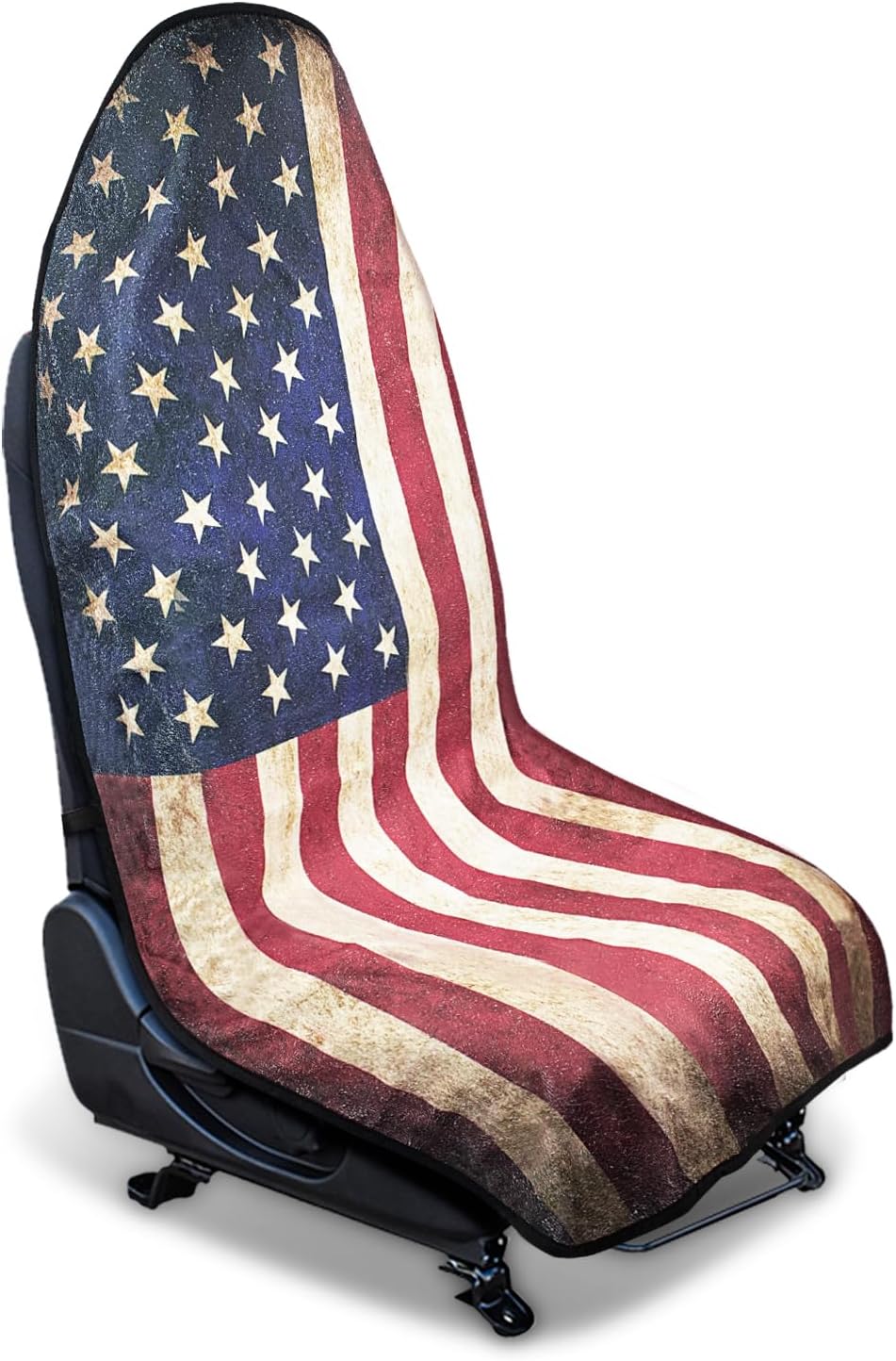 Waterproof Sweating Car Seat Cover for Post Gym Workout, Running, Swimming, Beach and Hiking, Universal Fit Non-Slip Bucket Seat Protector for Cars SUV Trucks, Machine Washable (2pcs Black)