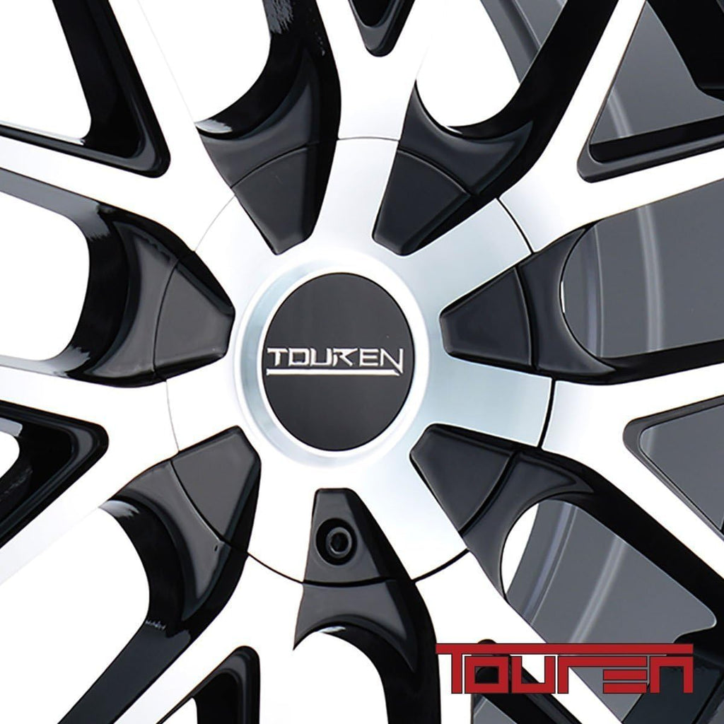 Touren TR60 16 Machined Black Wheel/Rim 4x100 & 4x4.5 with a 42mm Offset and a 67.1 Hub Bore. Partnumber 3260-6701B