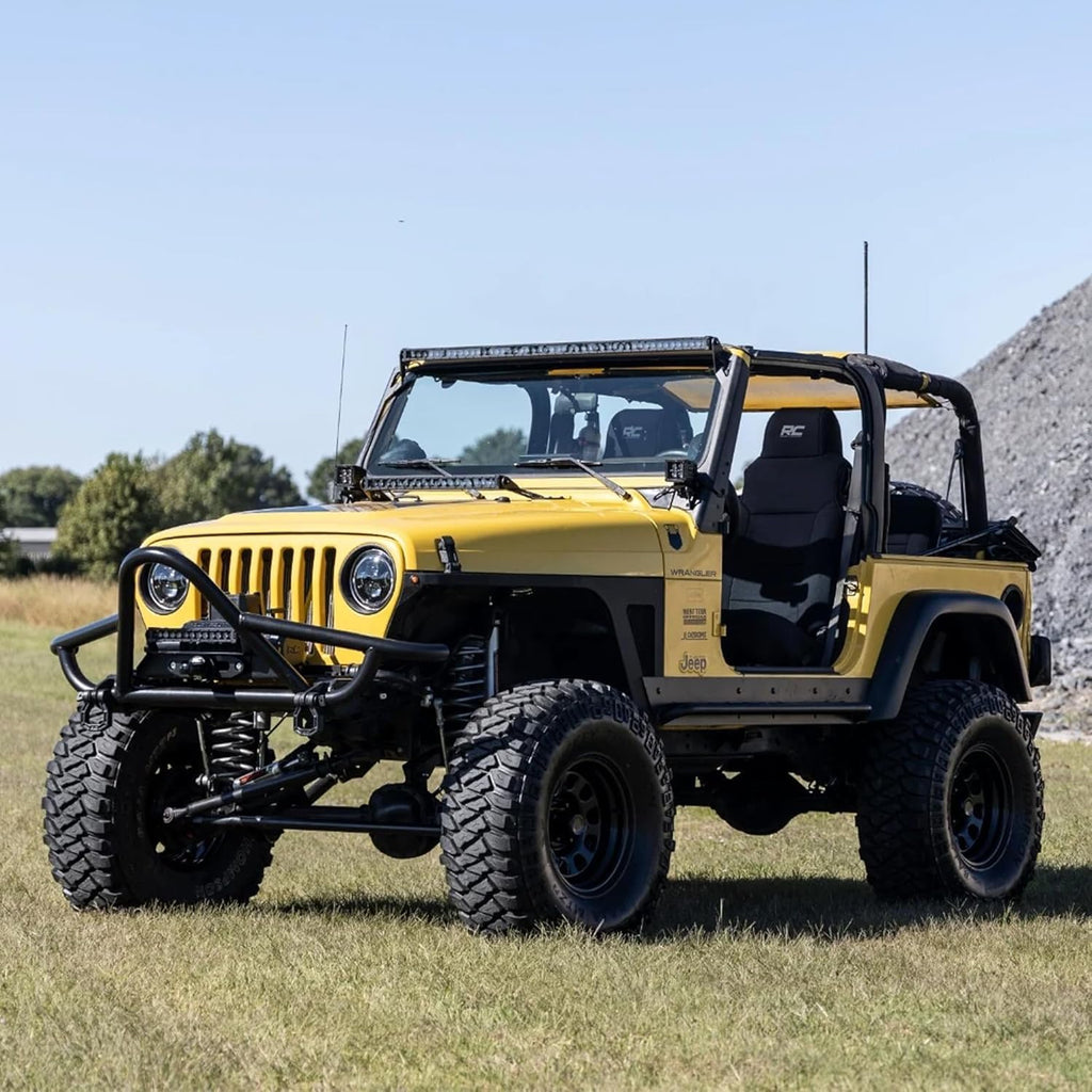 Rough Country Daytona Steel Wheel (16x8 / 5x5.5 / 5x139.7) -RC51-6885 Gloss Black Painted and Center Cap is Not Included (16 x 8. inches /5 x 5 inches, -12 mm Offset)