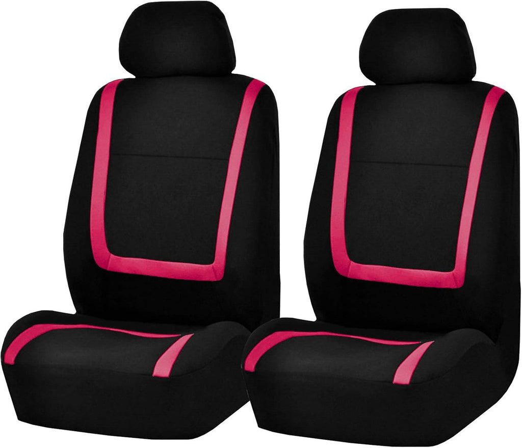 TLH Automotive Car Seat Covers Unique Flat Cloth Car Seat Covers Front Set Only, Purple Seat Covers Universal Fit Seat Covers Interior Accessories Car Seat Protector for Cars, Auto, Trucks, SUV