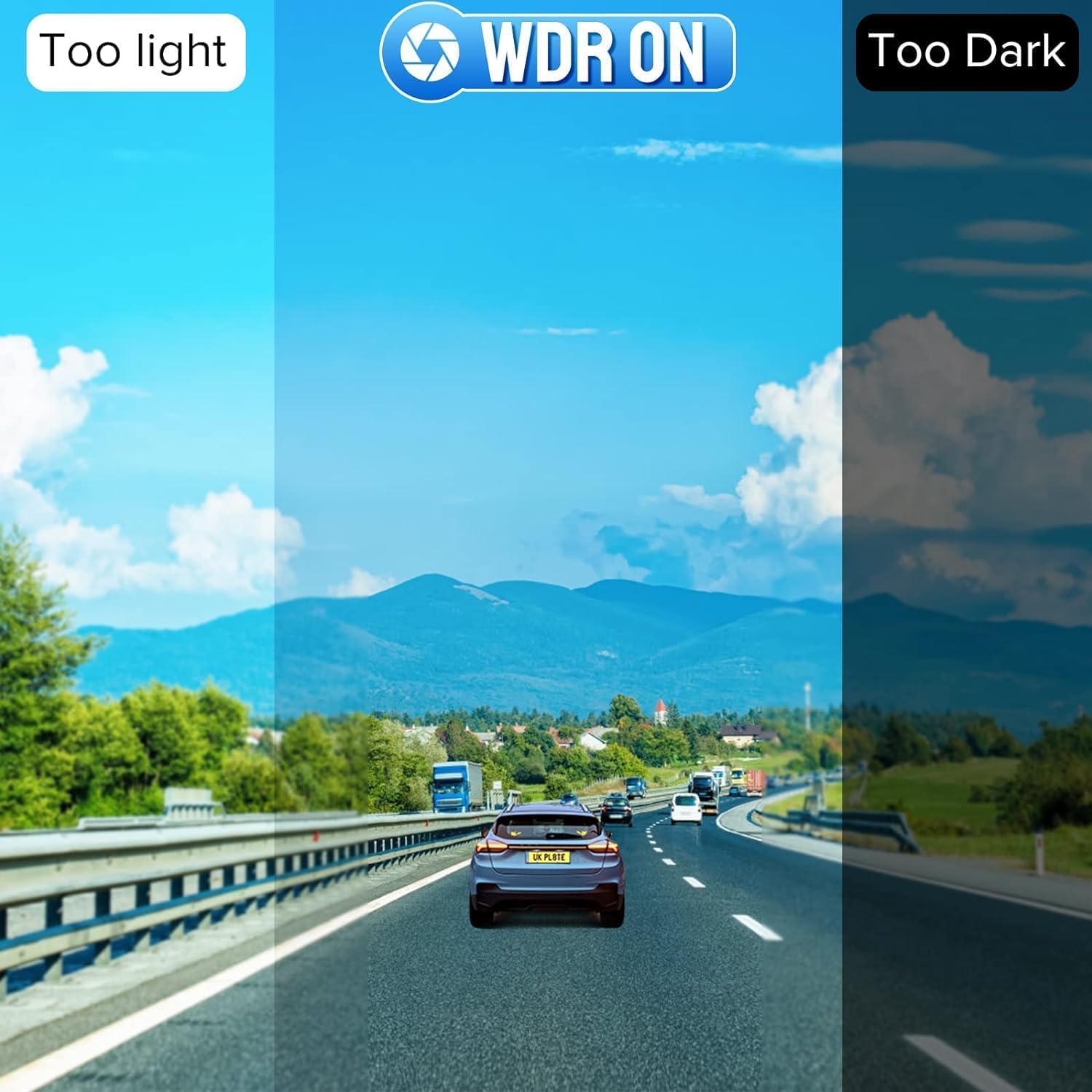 Dash Cam Front and Inside,Dashcams for Cars with 64G Card Traffic Recorder IR Night Vision Loop Recording G-Sensor 24Hr Parking Traffic Recorder(Front/Inside+64G)