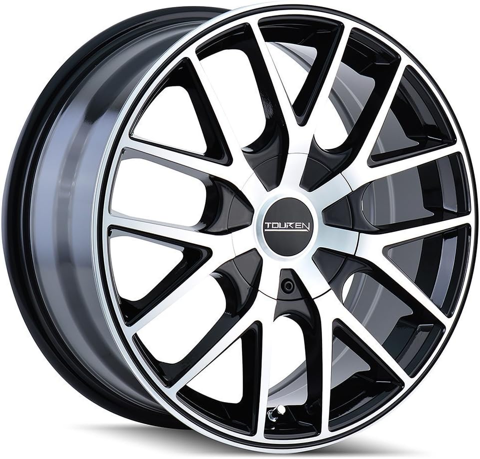 Touren TR60 16 Machined Black Wheel/Rim 4x100 & 4x4.5 with a 42mm Offset and a 67.1 Hub Bore. Partnumber 3260-6701B