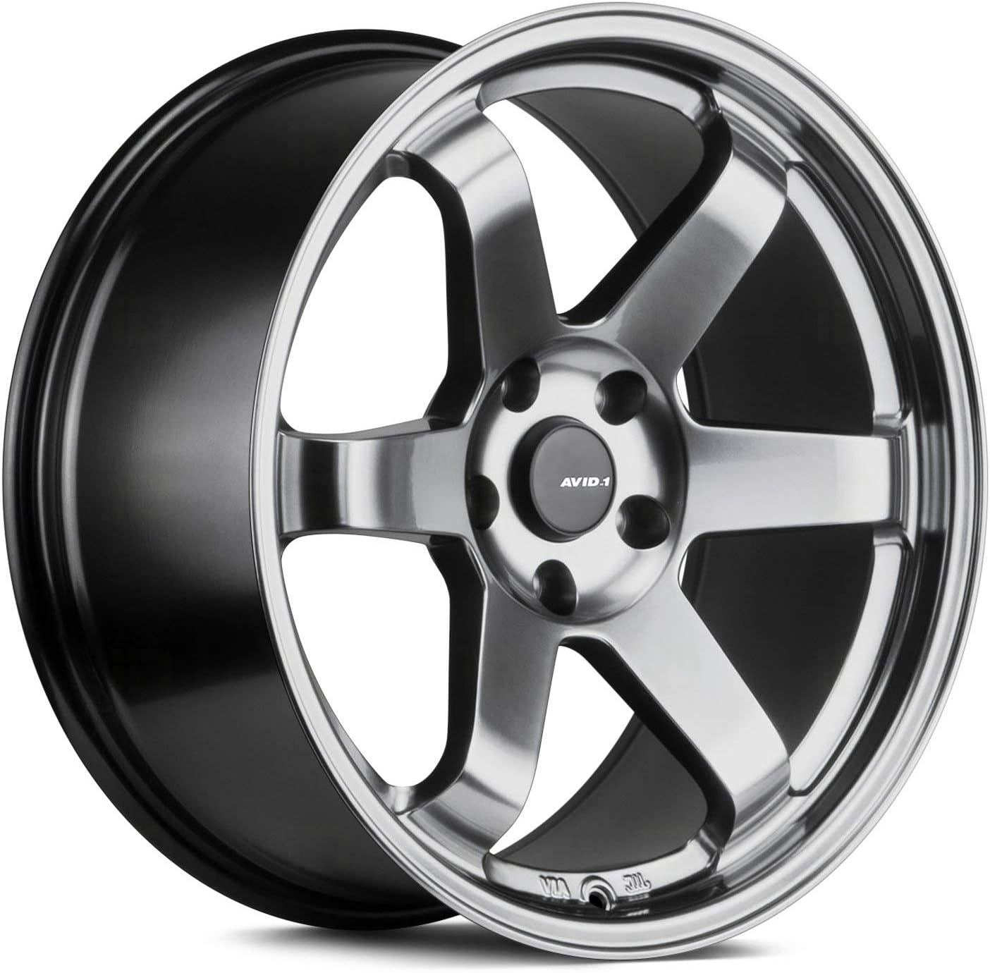 AVID.1 AV-06 Matte Black 18x9.5 Custom Wheel – Fits 5x114 Bolt Pattern with +38 Offset – Lightweight Performance Alloy Wheel – Aggressive Street Style & Track-Ready Car Accessories